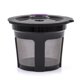 thumbnail image 1 of Pod Mesh Cup Reutilizable Café Filtro único Solo Utensilios para hornear de acero inoxidable Juegos de utensilios para hornear de vidrio (2 piezas, negro + púrpura), 1 of 2