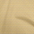 thumbnail image 1 of oneOone Rayon Yellow Fabric Asian Block Tile Fabric For Sewing Printed Craft Fabric By The Yard 56 Inch Wide, 1 of 4