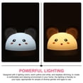 thumbnail image 4 of Cute Mouse Night Lamp &Amp; Reloj Despertador Digital 500Mah Usb Recargable Con 2 Colores De Iluminación Interruptor Giratorio De Atenuación Continua Para El Hogar Oficina De Viajes Sweethay HA014005-00, 4 of 7