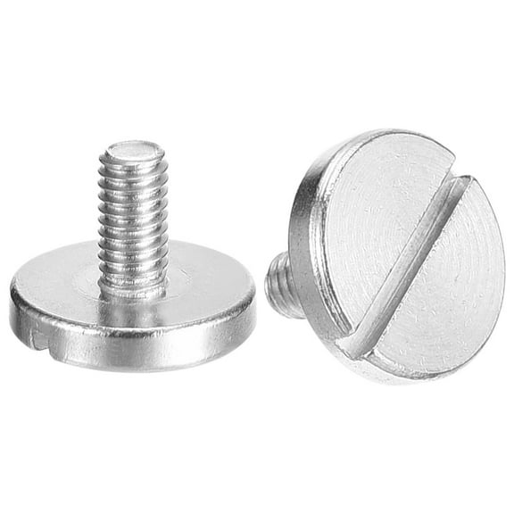 M4x8mm Slotted Round Large Flat Head Screws, 10Pack 304 Stainless Steel Screws