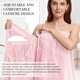 thumbnail image 3 of Toalla Robe PJGGZ para mujer, ajustable, talla S/M, rosa claro, 3 of 5