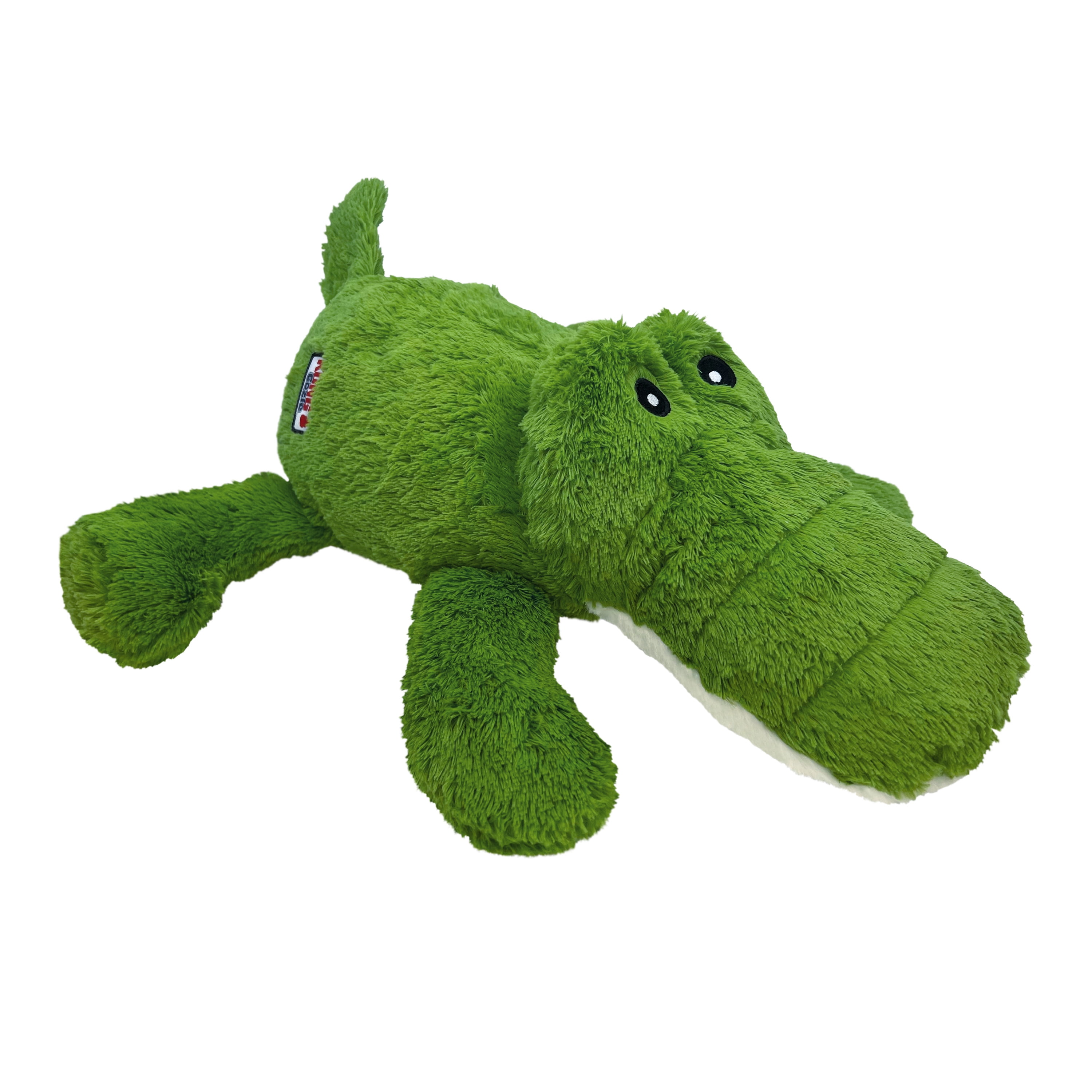 KONG® Cozie™ Plush Dog Toy with Squeaker, Ali the Alligator, Jumbo Extra Large