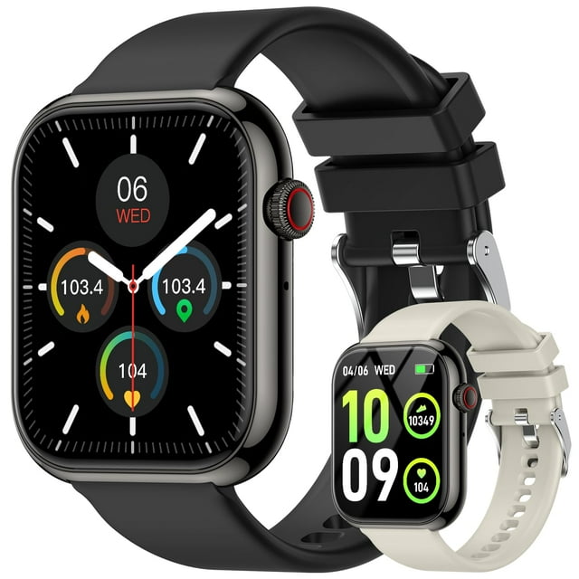 Smart Watch for Men Women Fitness: Waterproof Make/Answer Call Smart Watches for Men Digital Mens Watches Running Step Tracker Smartwatch Android Phones iPhone Samsung Compatible