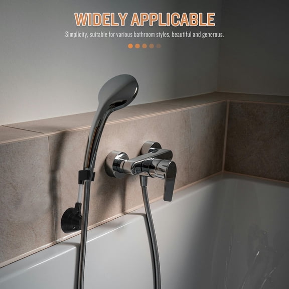 FOMIYES Easy-Access Bathroom Shower Handle Mount Black Plastic Bracket