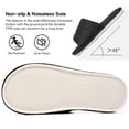 thumbnail image 5 of Ecetana Slippers for Women Open Toe Slippers Memory Foam Slip On Bedroom Slippers Indoor House Shoes, 5 of 7