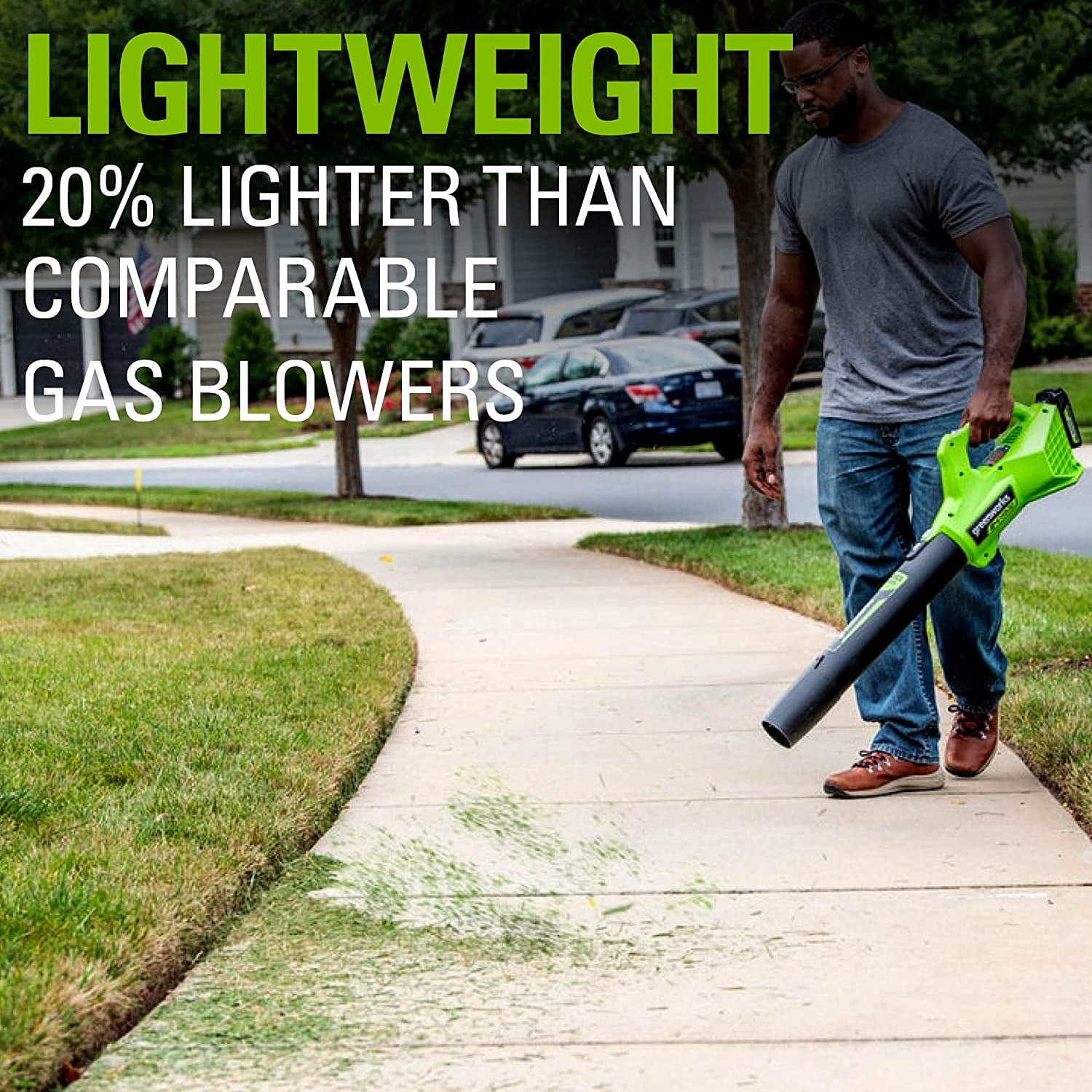 90 MPH 320 CFM 24-Volt Battery Cordless Handheld Leaf Blower (Tool-Only)