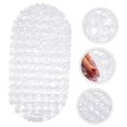thumbnail image 3 of Bathroom Shower Mat Pebbles Bath Tub Non Slip Safety Mat with Rubber Suction Cup(White), 3 of 5