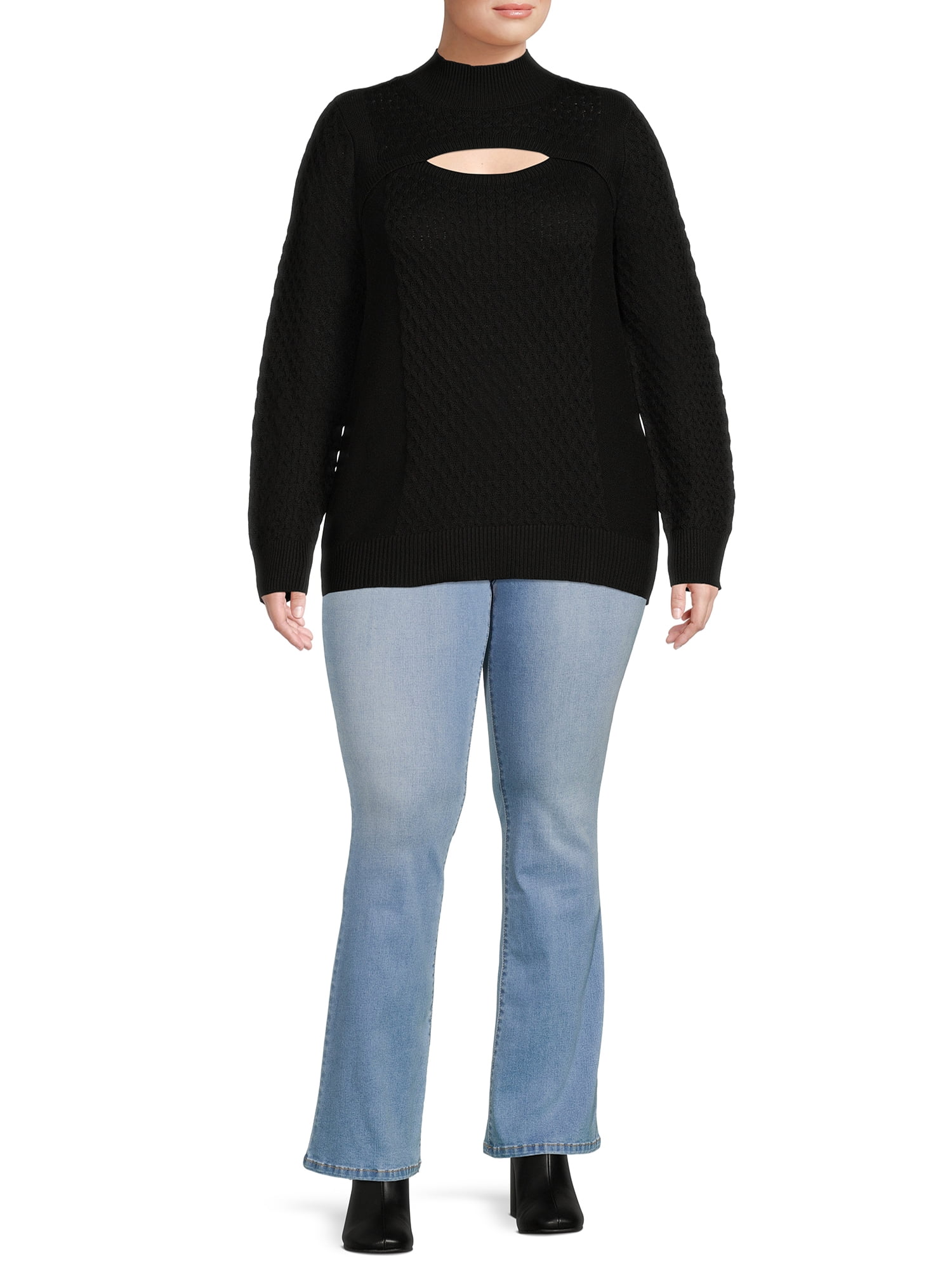 Terra & Sky Women's Plus Size Bootcut Jeans