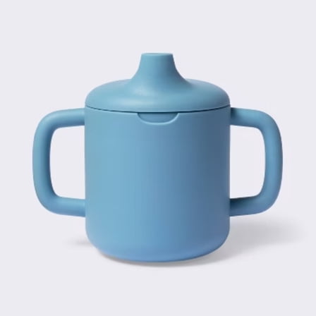 8oz Silicone Sippy Cup - Blue -