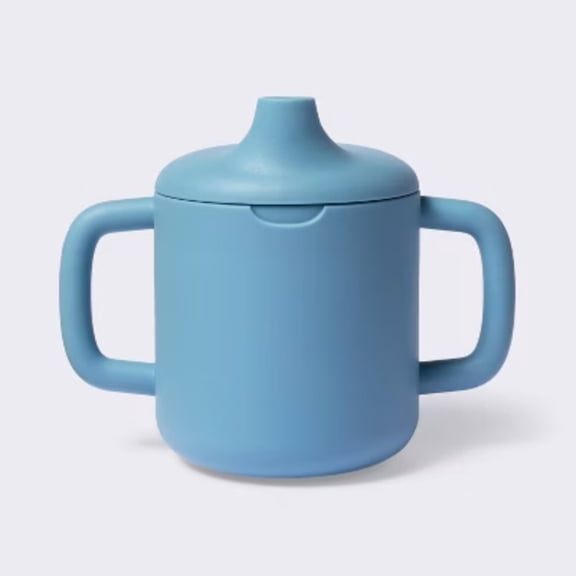 8oz Silicone Sippy Cup - Blue -