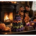 thumbnail image 7 of DIY Halloween Quilted Fabric Tree Kit, 3D Padded Patchwork Sewing Craft Kit for Tabletop, Mantel & Seasonal Home Decor, Gift for Crafters, 7 of 7