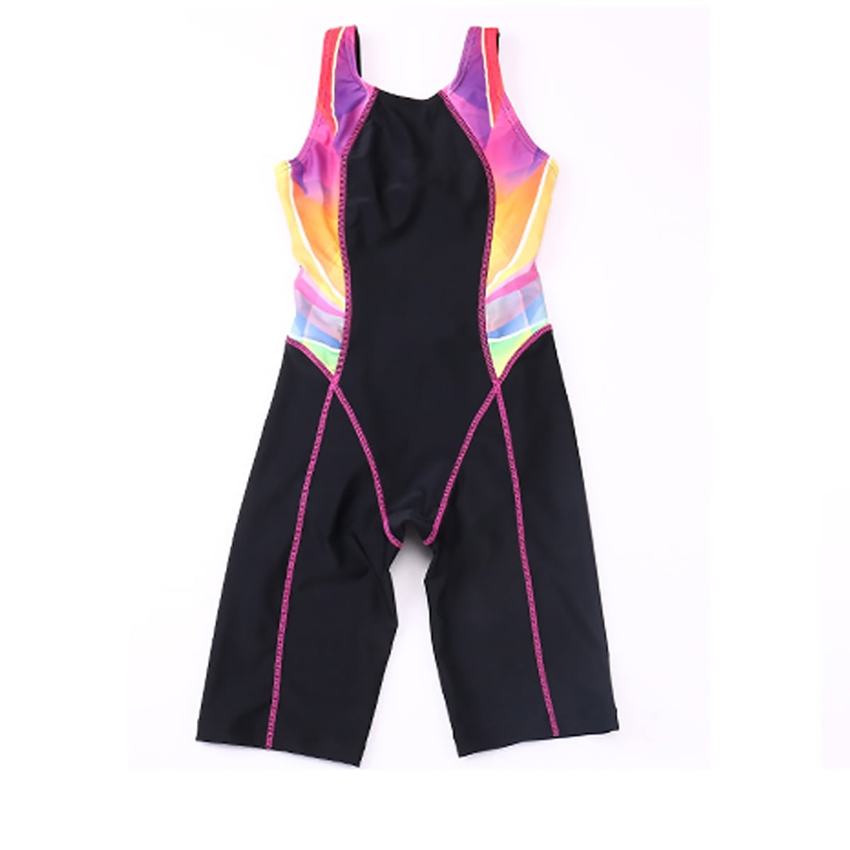 YiZYiF Kids Girls Boyleg One Piece Swimsuits Competitive Sports Swimwear Racerback Athletic Bathing Suit