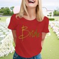 thumbnail image 1 of mfyjkho Tops Casuales Para Mujer, Blusa De Verano Con Cuello Redondo Y Manga Corta Con Estampado De Moda Para Mujer Tops Para Salir M, 1 of 4