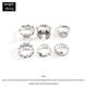 thumbnail image 3 of 1 Juego De Anillos De Calavera Punk De Plata Para Joker Accesorios De Joyería De Moda, 3 of 4