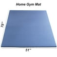 YR Large Gym Mat 78"X51" 1/2" Thick Foam Fitness Mats for Exercise Home