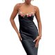 thumbnail image 5 of Gibobby Vestidos de fiesta largos Estilo europeo y americano Primavera y verano Moda Sexy Bordado Encaje Tirantes Color sólido Vestido largo Fiesta femenina Recepción(Negro,M), 5 of 5