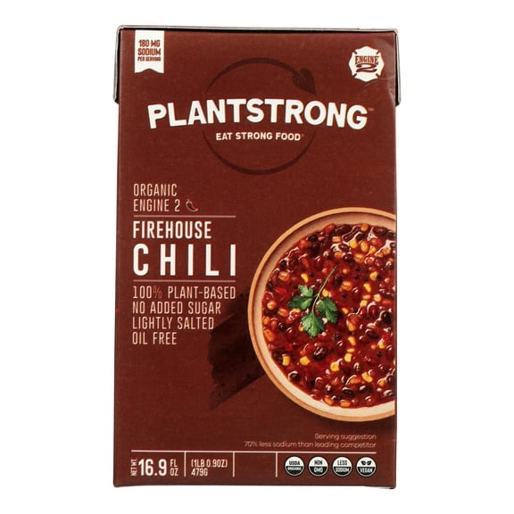 PlantStrong Organic Plant-Based Engine 2 Firehouse Chili 16.9 oz
