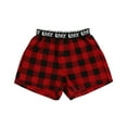 thumbnail image 2 of LazyOne Funny Animal Boxers, Novelty Boxer Shorts, Kids' Underwear, Gag Gifts for Boys, Red Plaid (Bear Bum Kid Boxer, Medium), 2 of 7