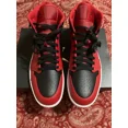 thumbnail image 3 of Ni - ke Air Jordan 1 Mid Shoes "Reverse Bred" Gym Red Black White Size 10.5 Men's NEW, 3 of 5