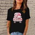 thumbnail image 1 of Meichang Valentines Day Shirts T - Valentines Day pour Femmes, T-Shirt Graphique Cœur d'Amour, Hauts à Manches Courtes, Col Rond Décontracté, T-Shirts, Blouses, Joyeuse Journée, 1 of 5