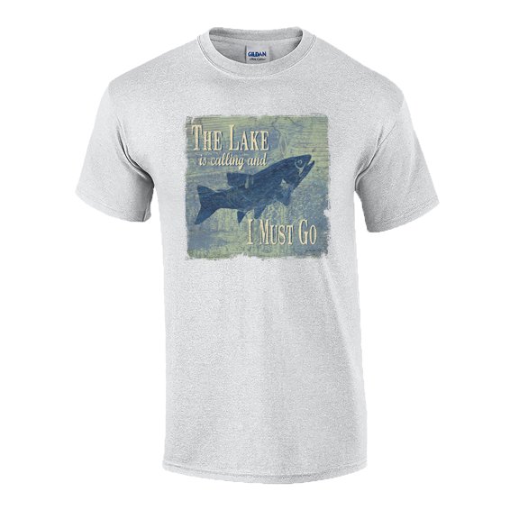 Fishing The Lake is Calling and I Must Go Short Sleeve T-Shirt-Small