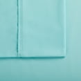 thumbnail image 3 of Serta Simply Clean 3-Piece Blue Solid Bed Sheet Set, Twin-XL, 3 of 10