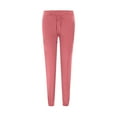 thumbnail image 4 of Aofany Women's Workout Pants Fashion Casual Solid Color Elastic High Waist Trousers Lacing Up Long Straight Pants Pink L, 4 of 7