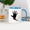 thumbnail image 3 of CafePress - Rabbit Hand Shadow - 11 oz Ceramic Mug - Novelty Coffee Tea Cup, 3 of 4