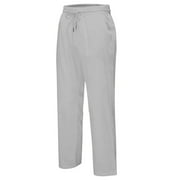 ZHENWEI Mens Cotton Linen Drawstring Pants Elastic Waist Casual Jogger Yoga Pants