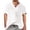 White, variant on Cotton Linen T Shirts for Man 2026 Summer Casual Lightweight Relaxed Fit Short Sleeve V Neck Beach Shirt