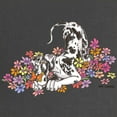 thumbnail image 2 of CafePress - NH Pup In Flowers Maternity Dark T Shirt - Maternity Dark T-Shirt, 2 of 3