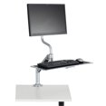 thumbnail image 1 of Safco Products 2130SL Desktop Sit, Stand Workstation, Silver, 1 of 1