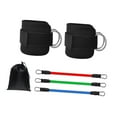 thumbnail image 4 of Bandas de resistencia para tobillos, juego de bandas con pesas para tobillos, ideal para gimnasios en casa, entrenamiento de piernas y glúteos, equipo Negro, 4 of 8