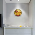 thumbnail image 5 of Yayeee Wall Clock Battery Operated 9.5" Silent Quartz Non-Ticking for Living Room Decor, Orange Cocktails, 5 of 8