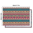 thumbnail image 6 of Colorful Geometric Striped Pattern Summer Placemats Table Placemats Set Of 4-Linen Kitchen Washable Placemats Table Mats 11.8"x17.7" Non-Slip Heat Resistant, 6 of 6