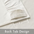 thumbnail image 3 of Velvet Curtains 96 inches - Luxury Curtains for Bedroom Living Room Thermal Insulated Super Soft Room Darkening Window Drapes Rod Pocket & Back Tab, Ivory, W52 x L96 inches, 2 Panels, 3 of 7