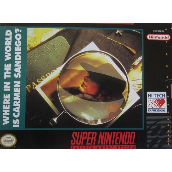 Restored Where in the World is Carmen Sandiego? (Super Nintendo, 2000) Educational Game (Refurbished)