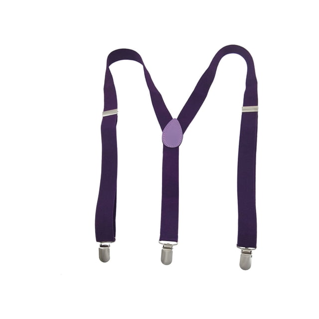 INSPIRE CHIC Bretelles Réglables en Métal avec Bande Élastique et Dos en Y pour Costume Taille Unique (1 Pcs) Violet