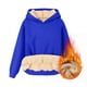 thumbnail image 4 of Sudadera con capucha, suéter de cuello alto, elástico, de color sólido, para hombre, suéter de cuello alto, abrigo de poliéster., 4 of 7