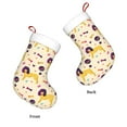 thumbnail image 3 of Balery Cartoon Poodle Dog Pattern Christmas Stockings with Initials, 18" Large Knit Christmas Stocking,Xmas Stocking for Kids, Holiday and Family Stocking, 3 of 7