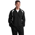 thumbnail image 1 of Chaqueta Sport-Tek® Tall Colorblock Raglan. TJST60 Negro/ Blanco 4XLT deporte-tek TJST60, 1 of 1