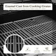 thumbnail image 2 of Alpha Joy 4-Burner Stainless Steel Propane Gas Grill with Side Burner, Blue, 2 of 10