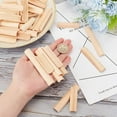 thumbnail image 3 of 40Pcs Half Round Wooden Strip 6 Size U Shape Wooden Holder Semicircular Concave Grooved Wood Strip Half Round Wood Dowel Rod Wood U Shape Sticks Model Accessories for DIY Wood Craft Supplies, 3 of 6
