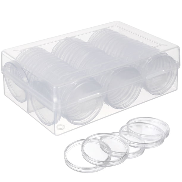 100 Uds. Cajas para monedas conmemorativas, cajas de almacenamiento para monedas, estuche para colección de monedas
