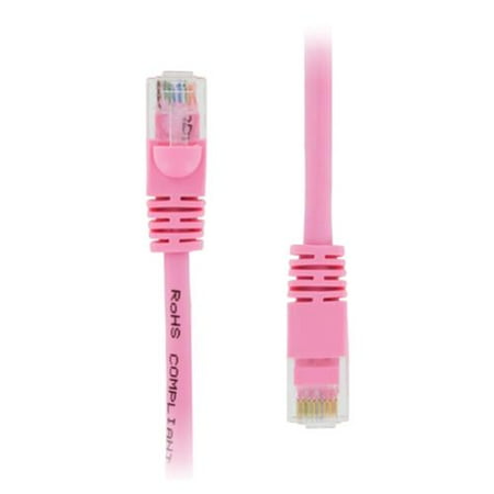 GearIt 30 Feet Cat5e Ethernet Patch Cable - Computer LAN Network Cord, Pink - Lifetime Warranty