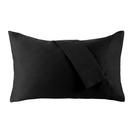 Pillow Cases Cover 600tc Pillowcase Soft Long Staple Cotton Black