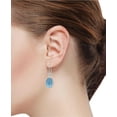 thumbnail image 2 of Natural Angelite Earring 925 Sterling Silver Handmade Jewelry, 2 of 5