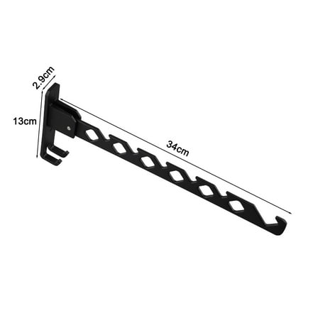 Leke Foldable Wall-Mounted Clothes Drying Rack: Space-Saving,180° Fold up and down