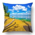 thumbnail image 1 of RYLABLUE Summer Beach Landscape Pillowcase Pillow Cushion Cover 16x16 inch, 1 of 1