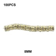 thumbnail image 1 of Langgg 100 Pieces Rhinestone Rondelles with Big Holes Charm Spacer Beads Jewelry Crystal Multi-colors Loose Bead for DIY Necklace Gold, 1 of 5